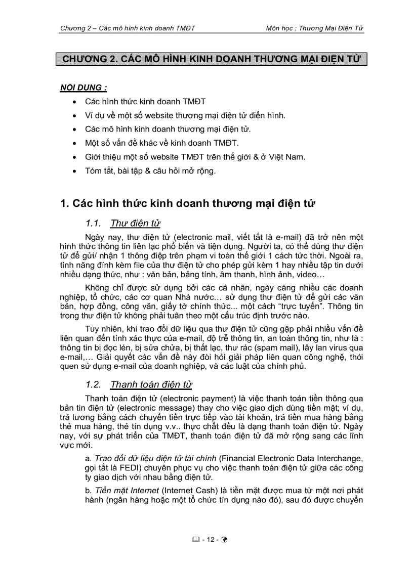 image for page Các hình thức kinh doanh thương mại điện tử