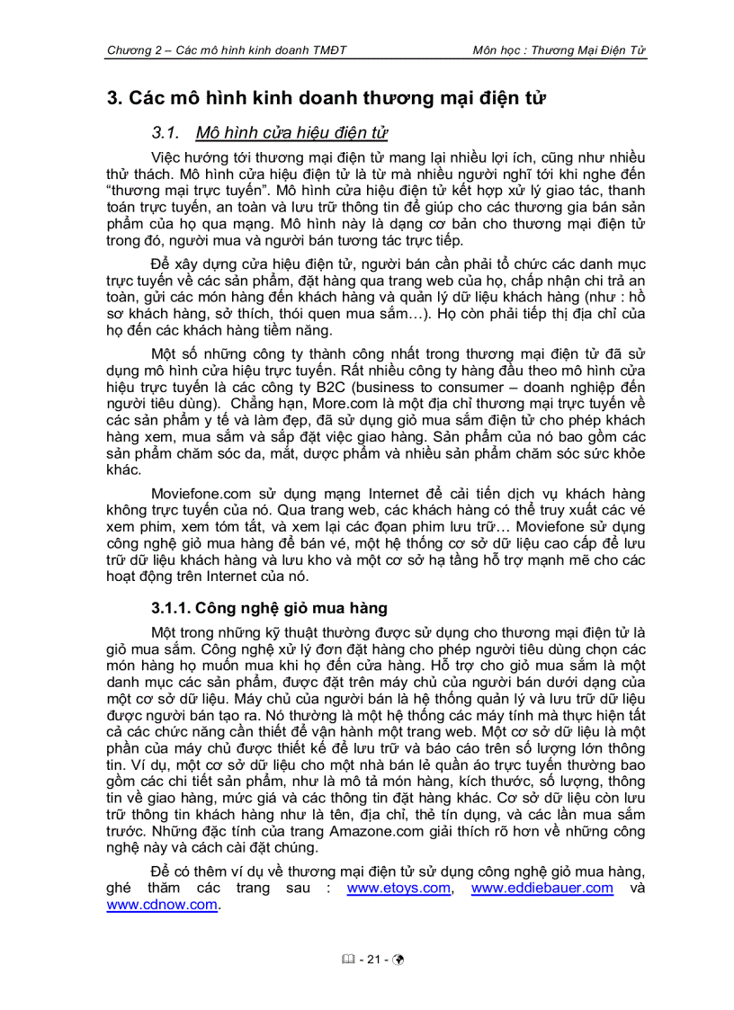 image for page Các hình thức kinh doanh thương mại điện tử