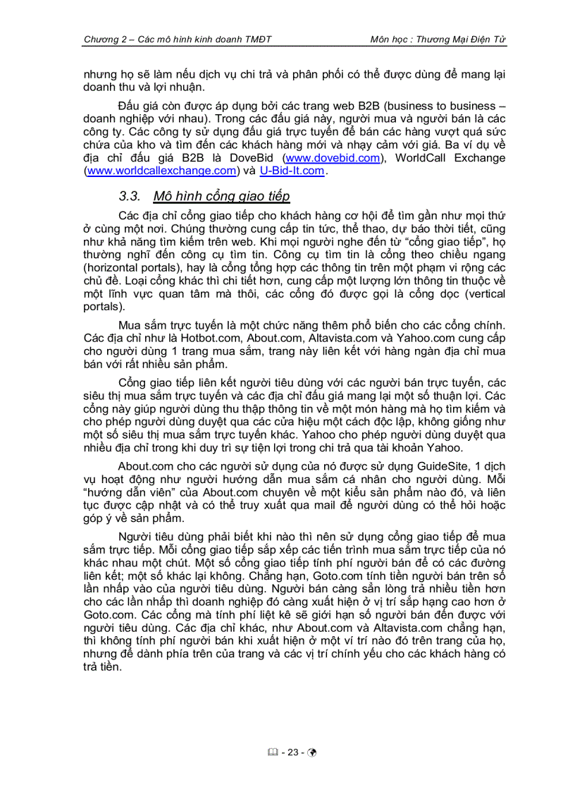 image for page Các hình thức kinh doanh thương mại điện tử