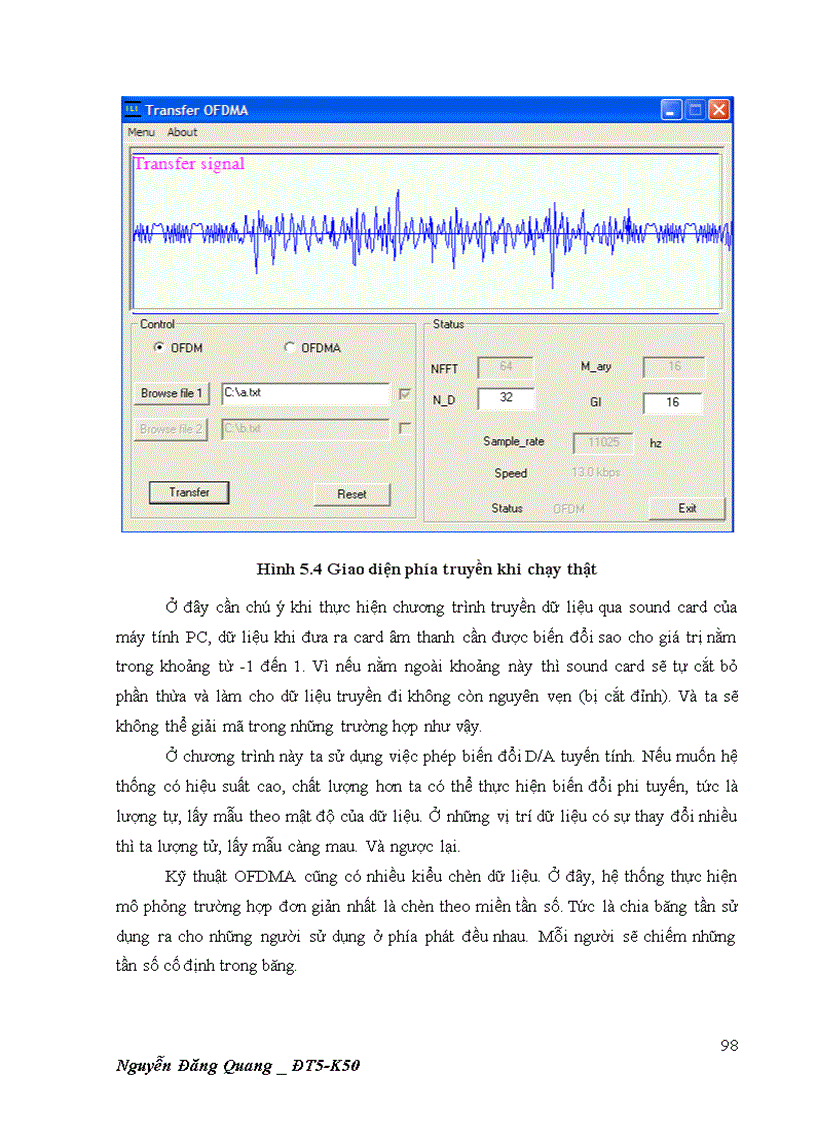 image for page Đồng bộ trong hệ thống OFDM và OFDMA Xây dựng chương trình C truyền dữ liệu giữa hai máy tính bằng kỹ thuật OFDM