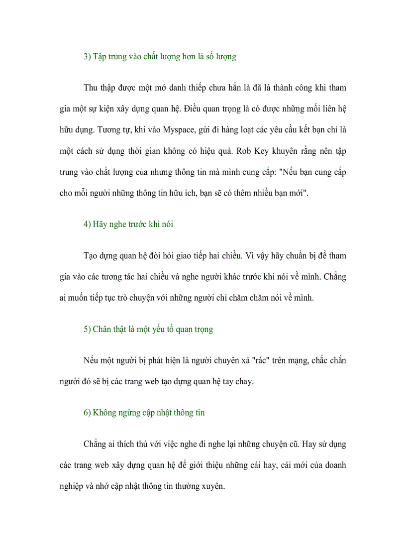 image for page Bí quyết làm tiếp thị trên các trang web xây dựng quan hệ