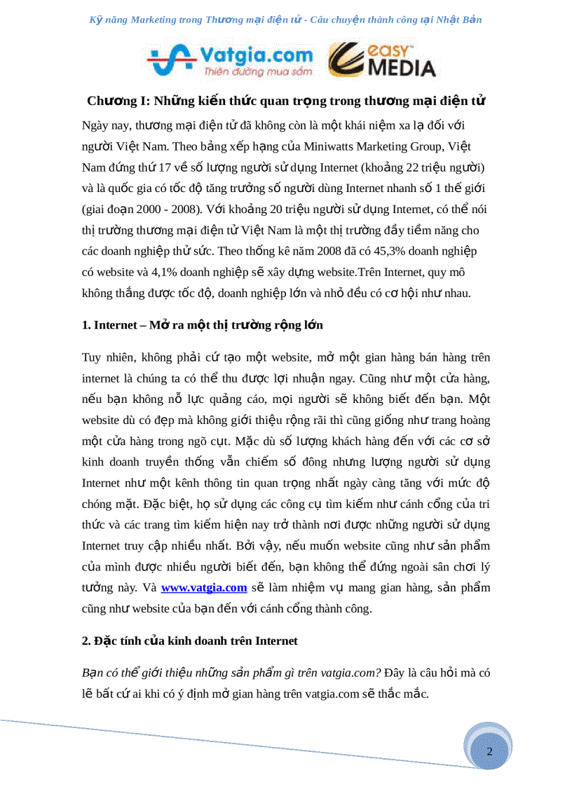 image for page Bí quyết marketing trong thương mại điện tử