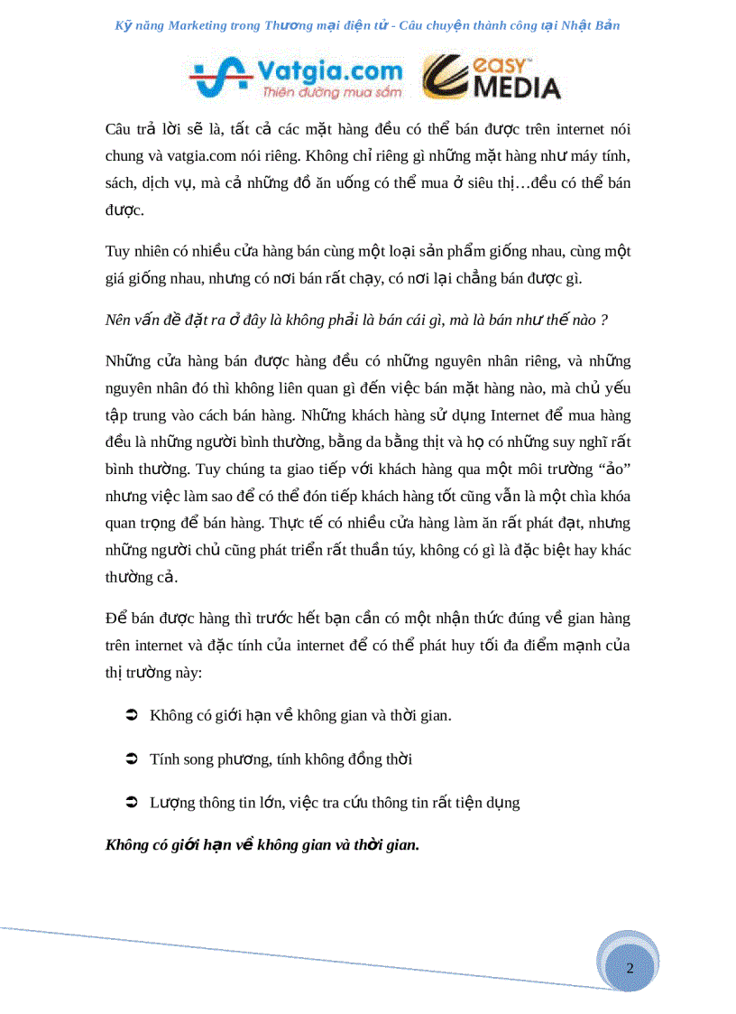 image for page Bí quyết marketing trong thương mại điện tử