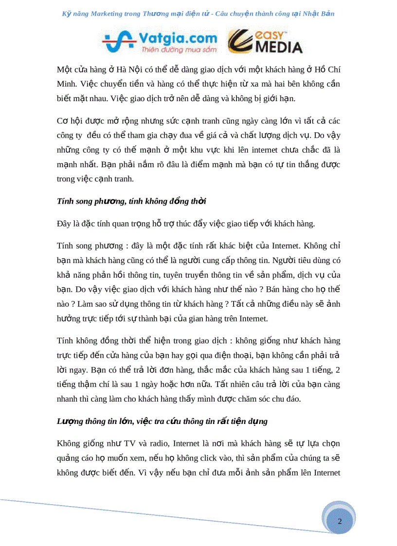 image for page Bí quyết marketing trong thương mại điện tử