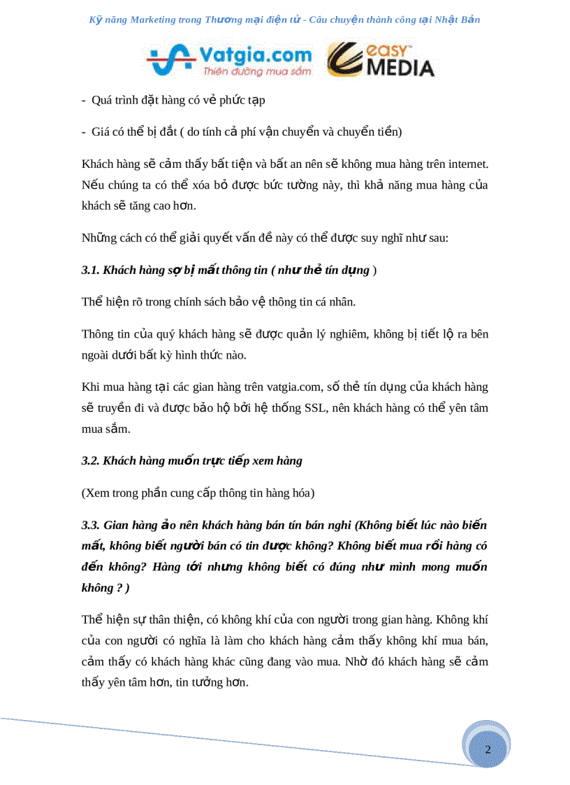 image for page Bí quyết marketing trong thương mại điện tử