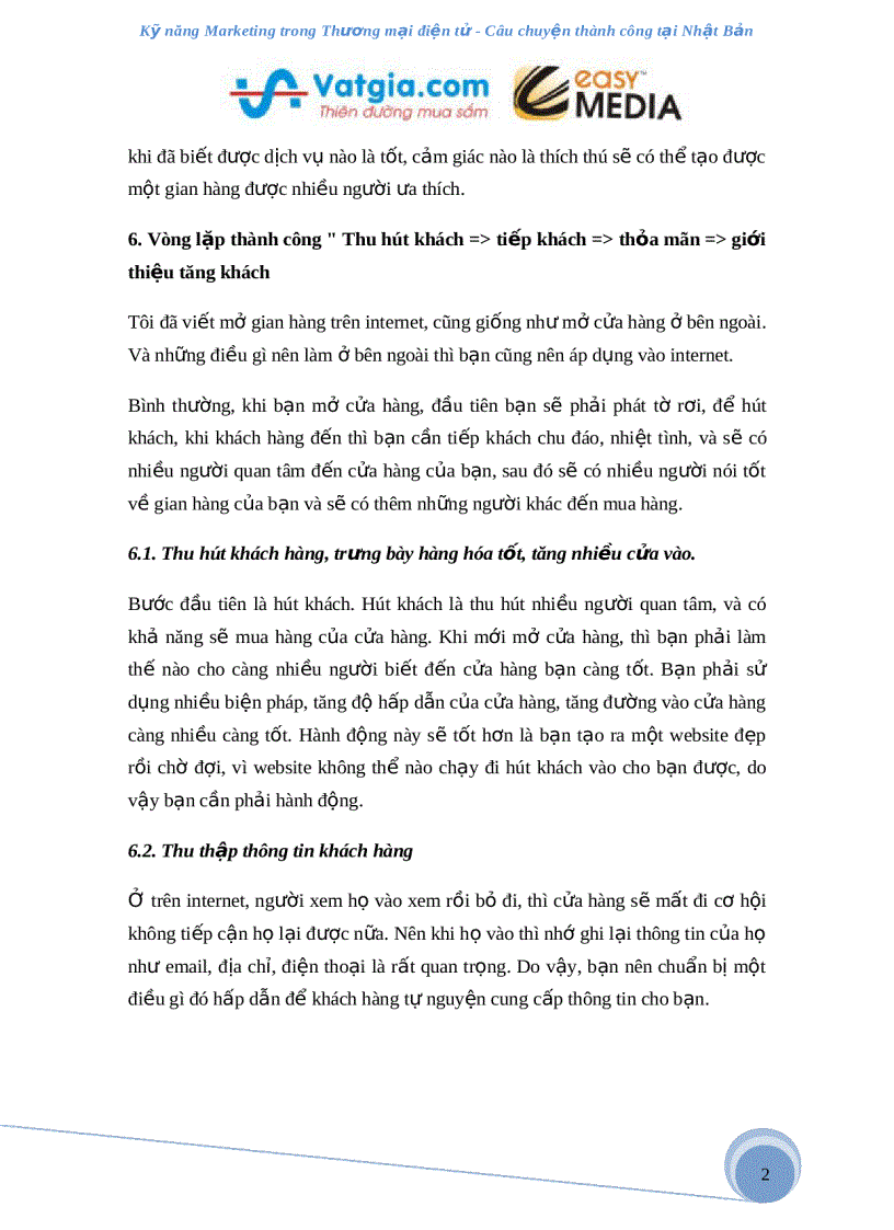 image for page Bí quyết marketing trong thương mại điện tử