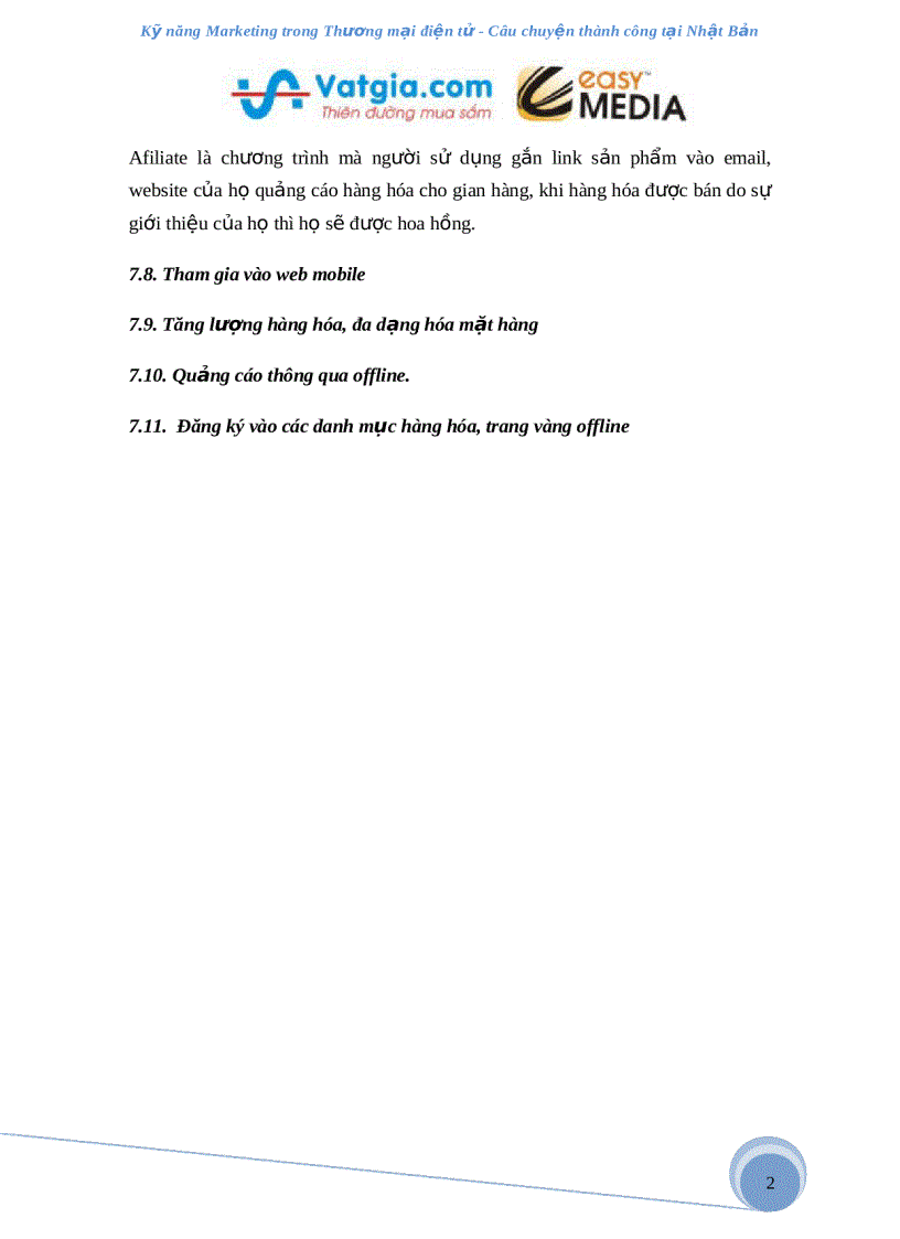 image for page Bí quyết marketing trong thương mại điện tử