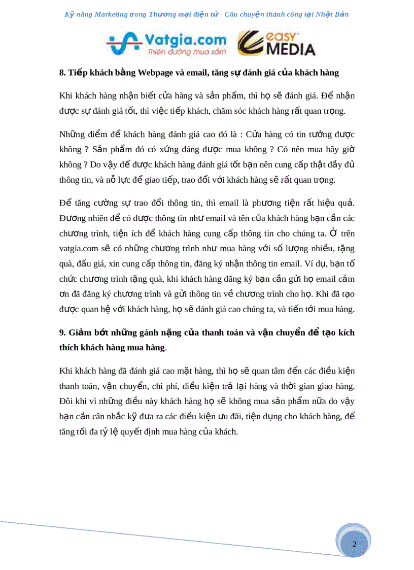 image for page Bí quyết marketing trong thương mại điện tử