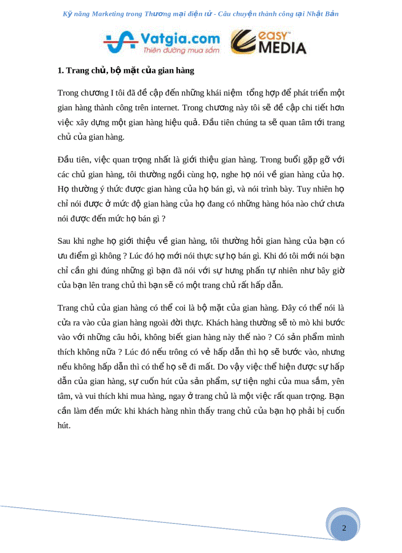 image for page Bí quyết marketing trong thương mại điện tử