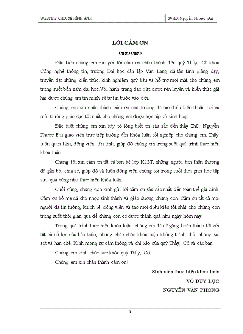 image for page Xây dựng website chia sẻ hình ảnh