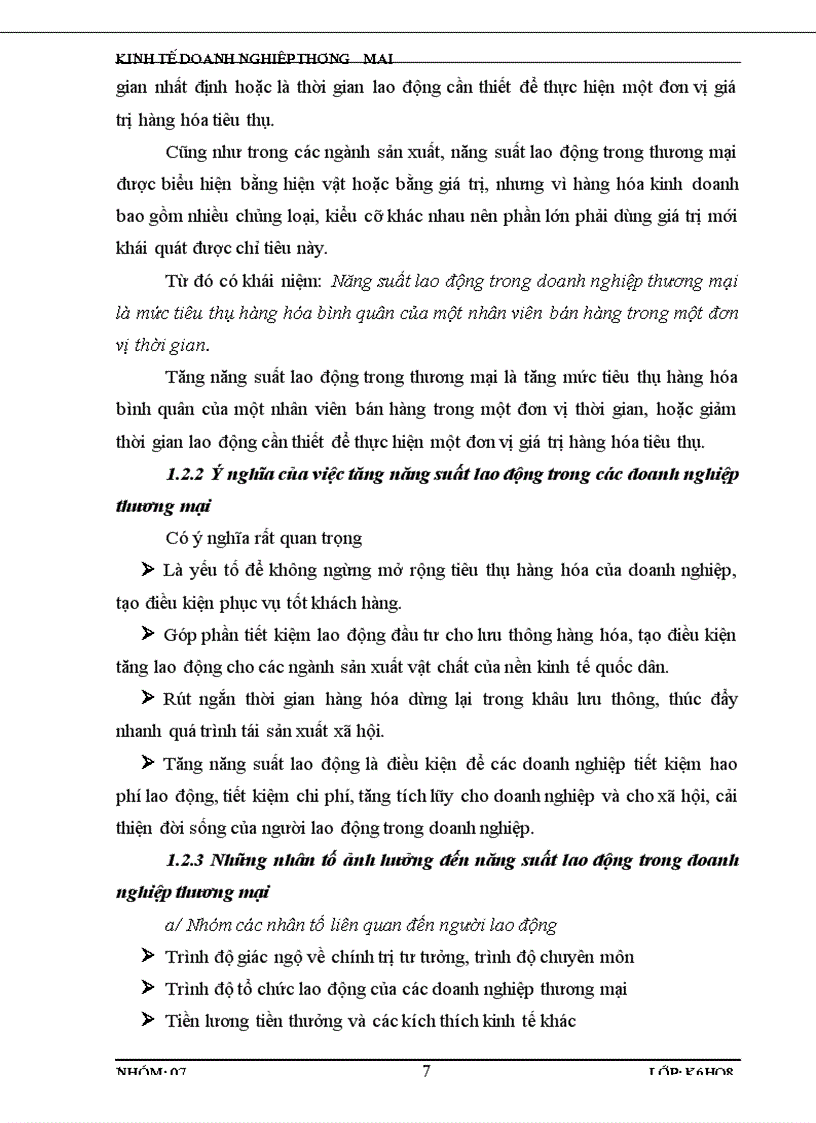 image for page Bài Thảo Luận Kinh tế Doanh Nghiệp Thương Mại Dịch Vụ Một số giải pháp nhằm nâng cao hiệu quả sử dụng các nguồn lực tại công ty vận tải và du lịch Tiến Thành