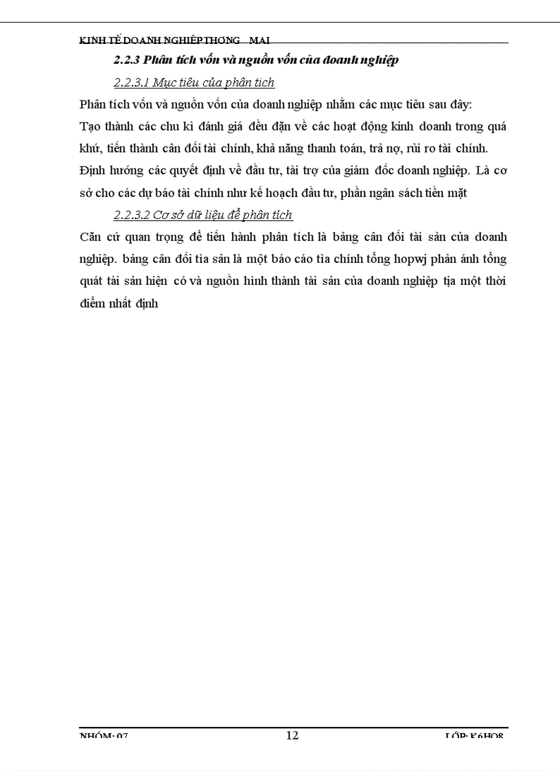 image for page Bài Thảo Luận Kinh tế Doanh Nghiệp Thương Mại Dịch Vụ Một số giải pháp nhằm nâng cao hiệu quả sử dụng các nguồn lực tại công ty vận tải và du lịch Tiến Thành