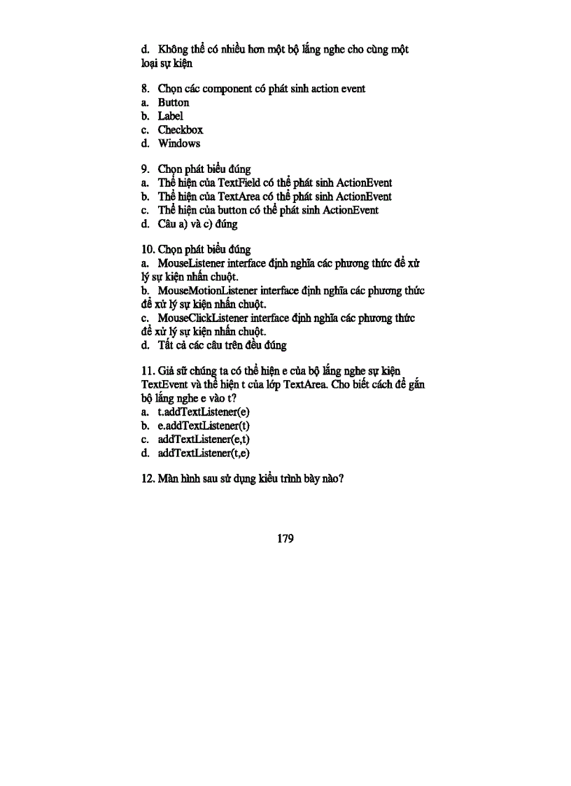 image for page 82 câu hỏi trắc nghiệm kiến thức Java có đáp án