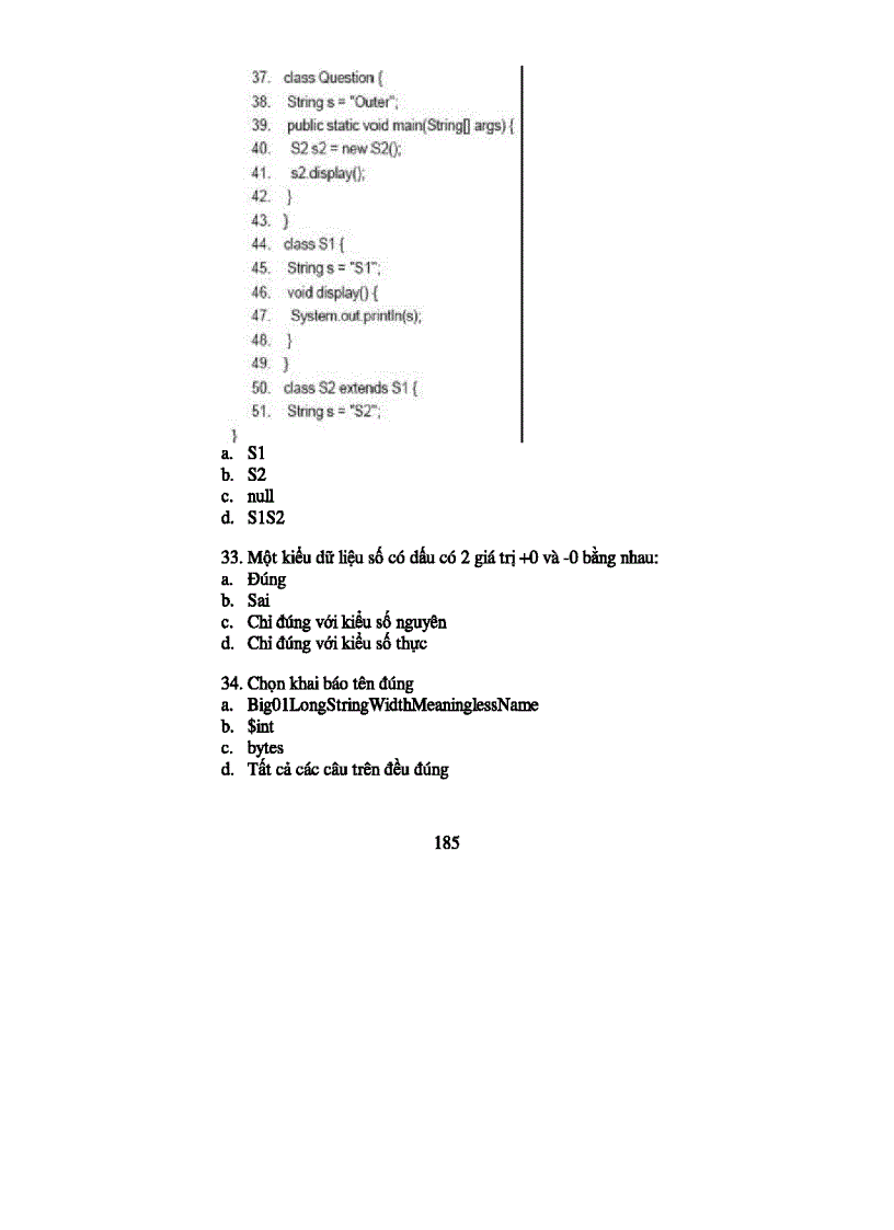 image for page 82 câu hỏi trắc nghiệm kiến thức Java có đáp án