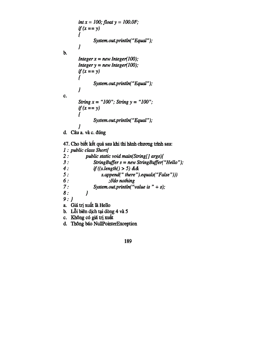 image for page 82 câu hỏi trắc nghiệm kiến thức Java có đáp án