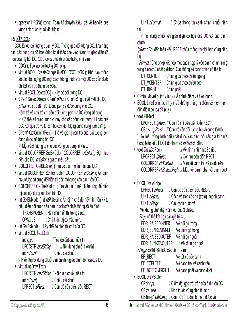 image for page Lập trình Windows với MFC Visual C 6 0 NXB Thống kê