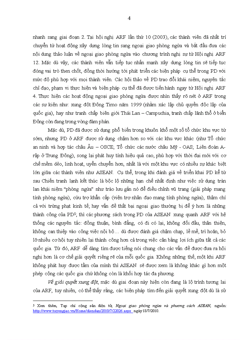 image for page Bình luận về thực tiễn hoạt động vai trò và triển vọng của ARF