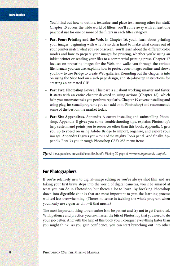 image for page Photoshop CS5 The Missing Manual