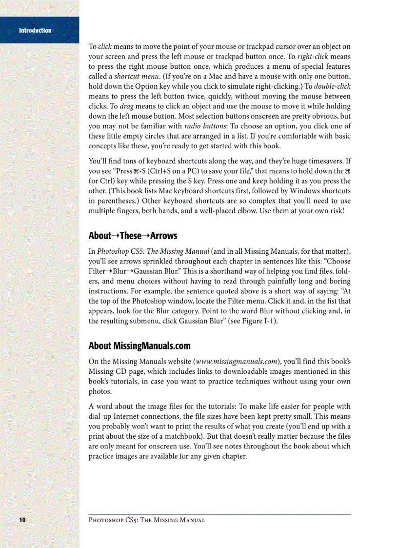 image for page Photoshop CS5 The Missing Manual