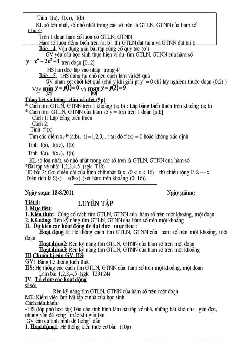 image for page Chủ đề 1 Một số bài toán về đồ thị hàm số 4 tiết