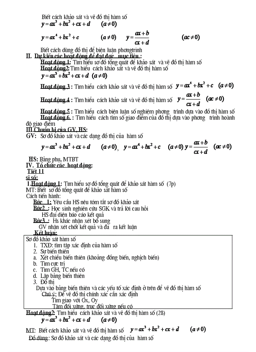 image for page Chủ đề 1 Một số bài toán về đồ thị hàm số 4 tiết