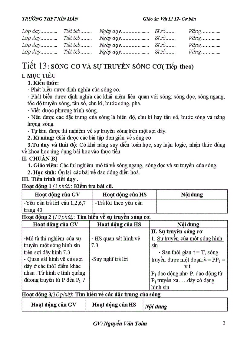 image for page Giáo án vật lý 12 kỳ I cực hay