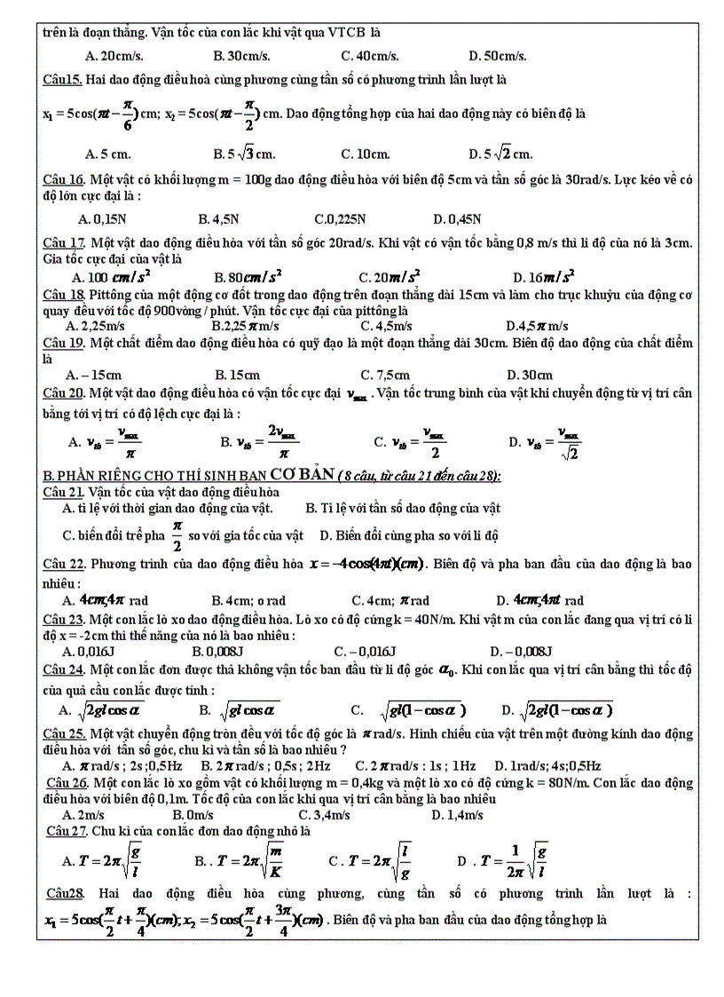 image for page Đề và đáp án thi chất lượng 12