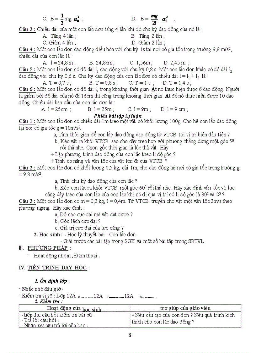 image for page Giáo án tự chọn 12 chuẩn