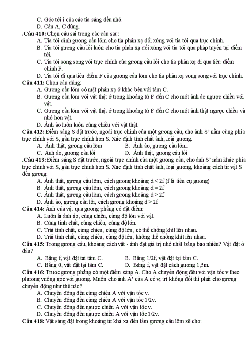 image for page 999 câu hỏi trắc nghiệm lý 12 phấn i