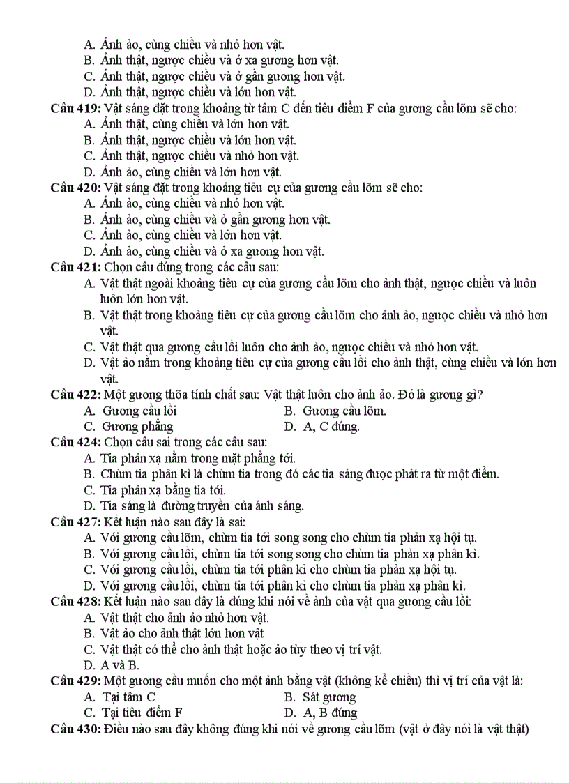 image for page 999 câu hỏi trắc nghiệm lý 12 phấn i