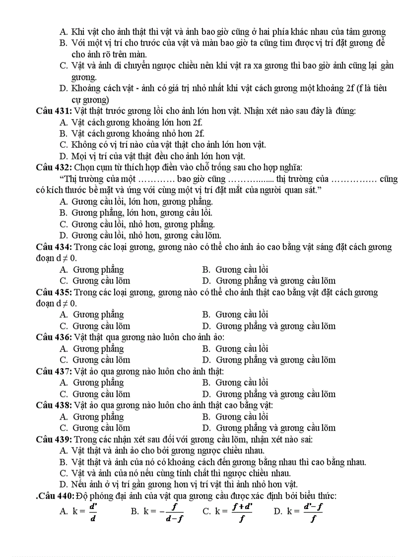 image for page 999 câu hỏi trắc nghiệm lý 12 phấn i
