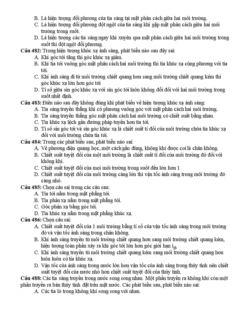 image for page 999 câu hỏi trắc nghiệm lý 12 phấn i