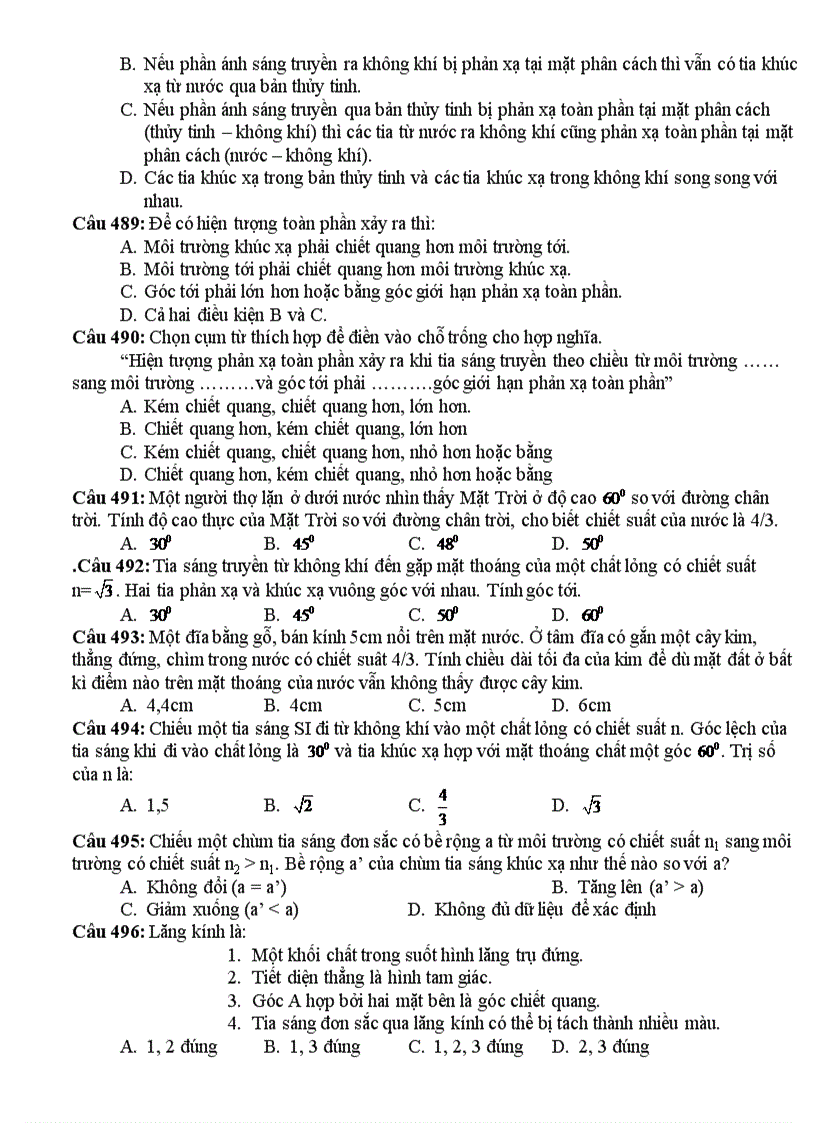 image for page 999 câu hỏi trắc nghiệm lý 12 phấn i