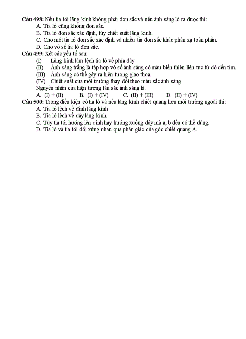 image for page 999 câu hỏi trắc nghiệm lý 12 phấn i
