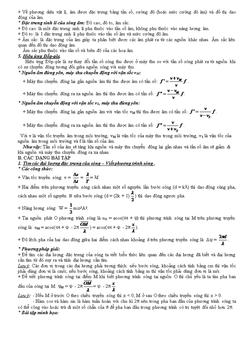 image for page Tài liệu ôn thi 12 Sóng cơ
