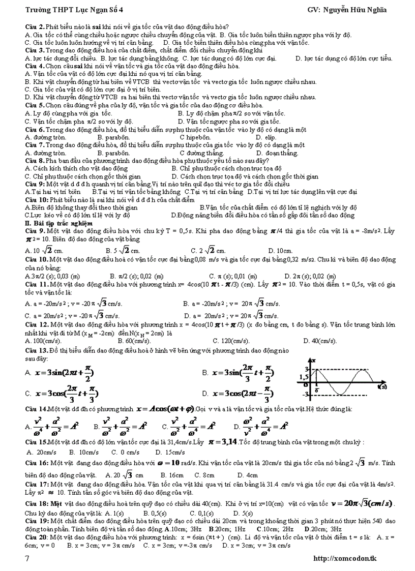 image for page Chuyên đề Dao động cơ
