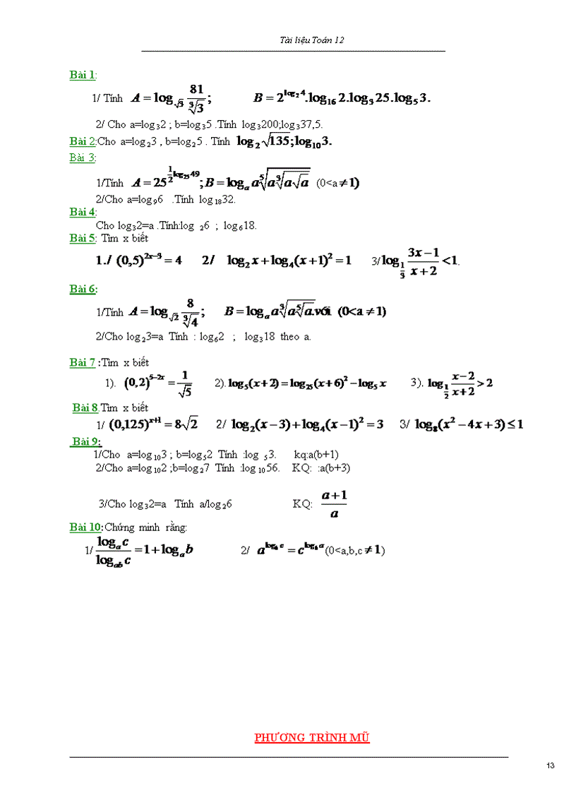 image for page Ôn tập giải tích 12 năm 2011