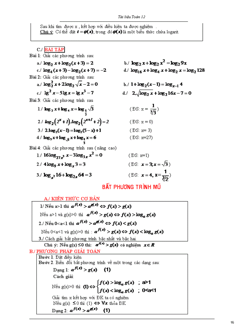 image for page Ôn tập giải tích 12 năm 2011