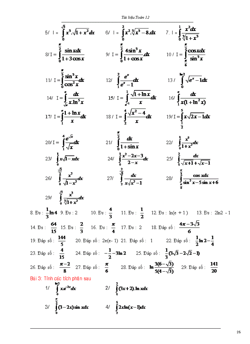 image for page Ôn tập giải tích 12 năm 2011