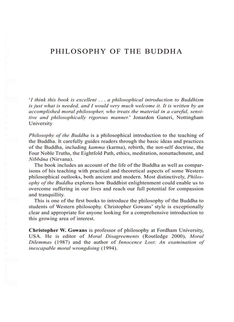 Ebook Philosophy of the Buddha