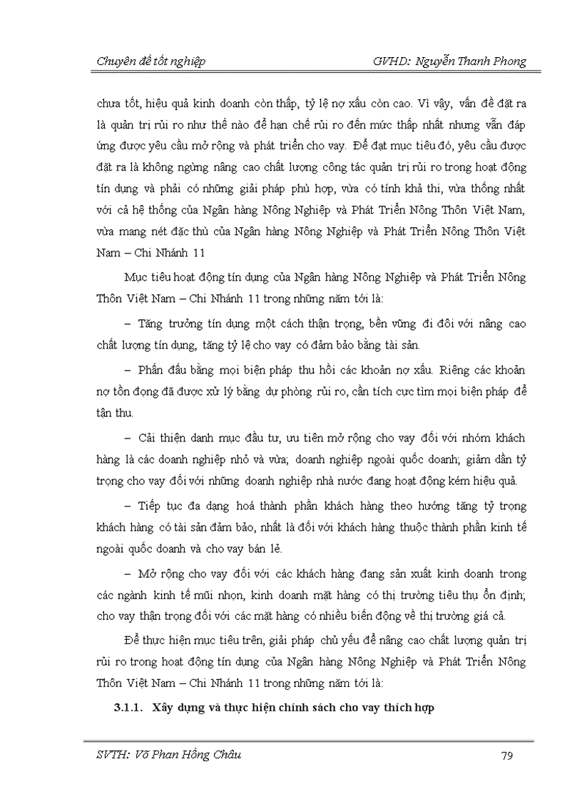 image for page Giải pháp nâng cao hiệu quả quản trị rủi ro tín dụng trong hoạt động tín dụng tại Ngân hàng Nông Nghiệp và Phát Triển Nông Thôn Việt Nam chi nhánh 11