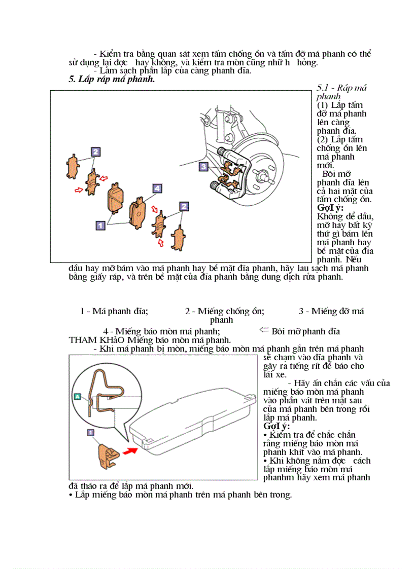image for page Thiết kế hệ thống phanh cho các loại xe ô tô cầu sau