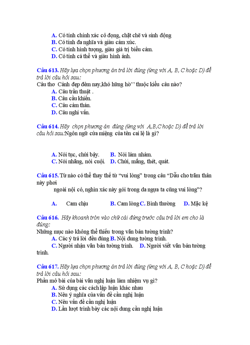 image for page Đề kiểm tra Ngữ văn 8 HK I