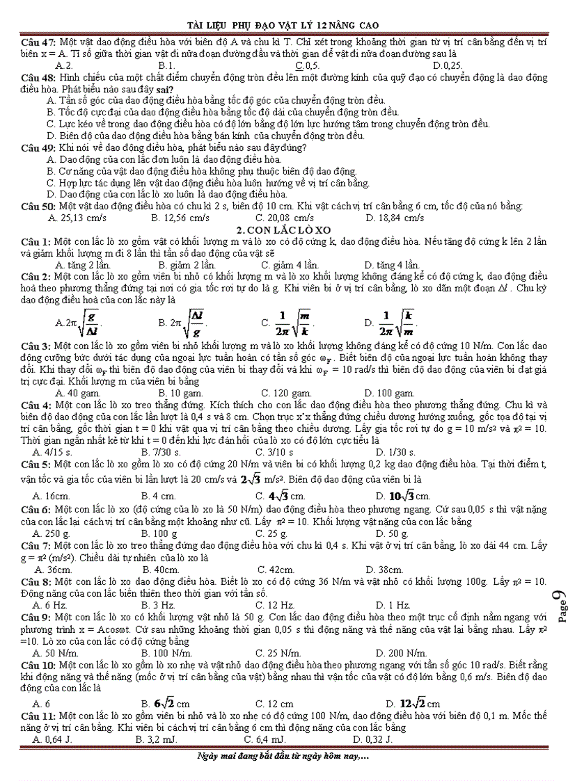 image for page Phụ đạo Vật lý 12 NC