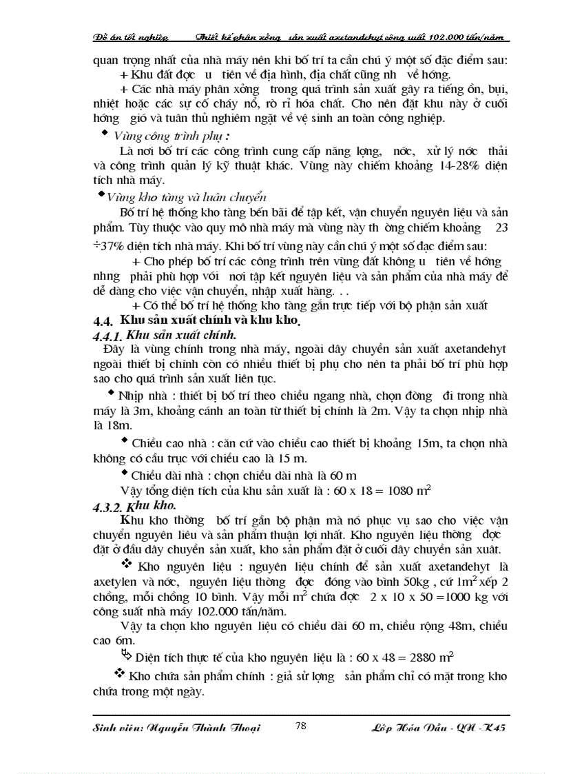 image for page Thiết kế phân xưởng sản xuất axetandehyt công suất 102 000 tấn năm