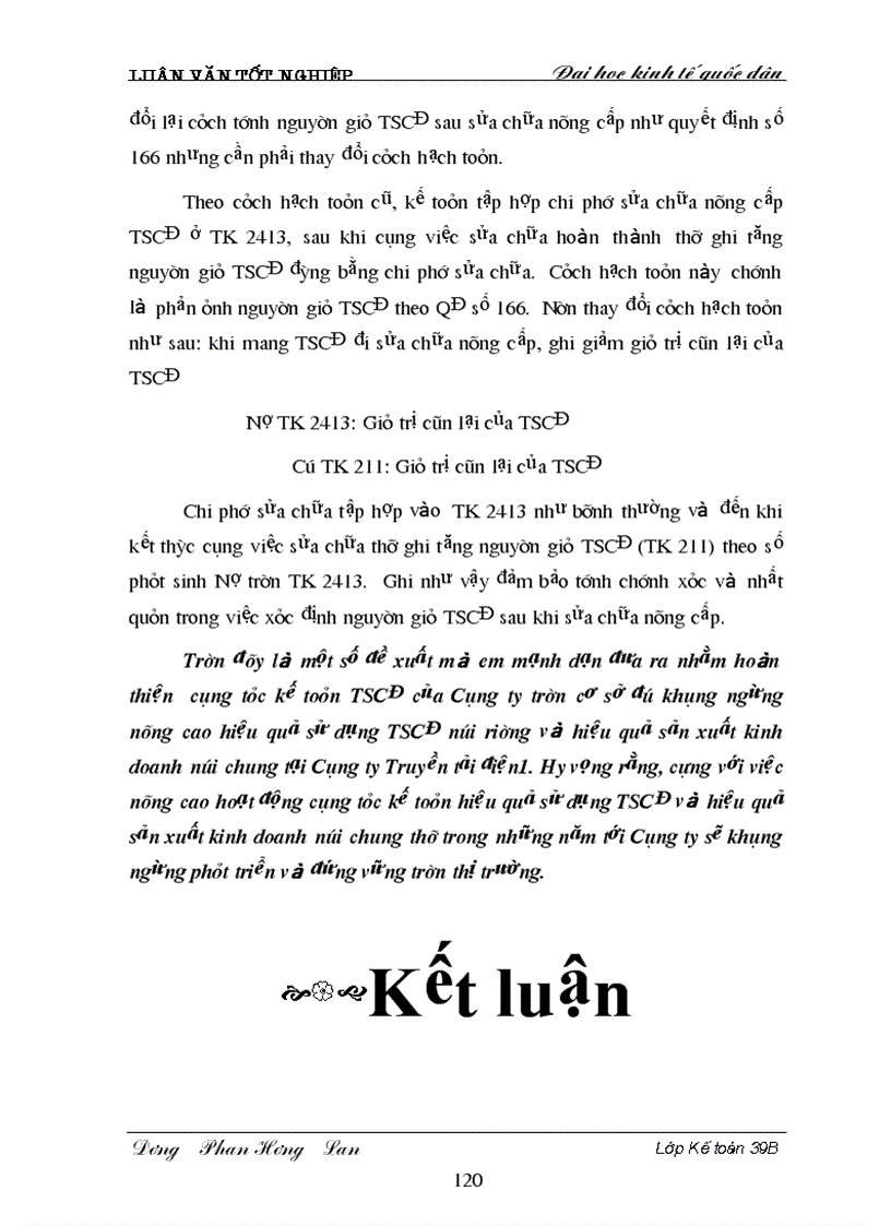 image for page Hoàn thiện hạch toán TSCĐ với việc nâng cao hiệu quả sử dụng TSCĐ tại Công ty Truyền tải điện I