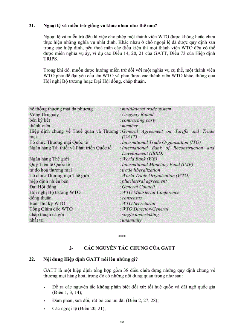image for page Những câu hỏi thường gặp về WTO