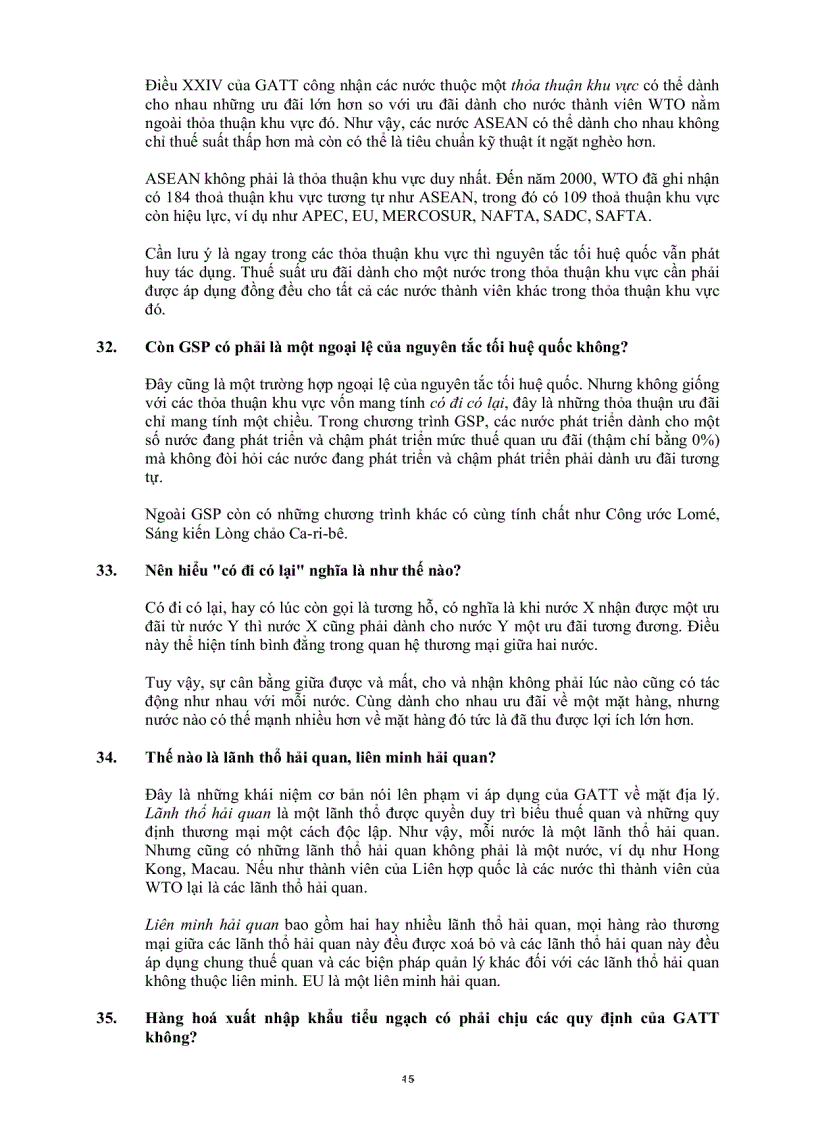 image for page Những câu hỏi thường gặp về WTO