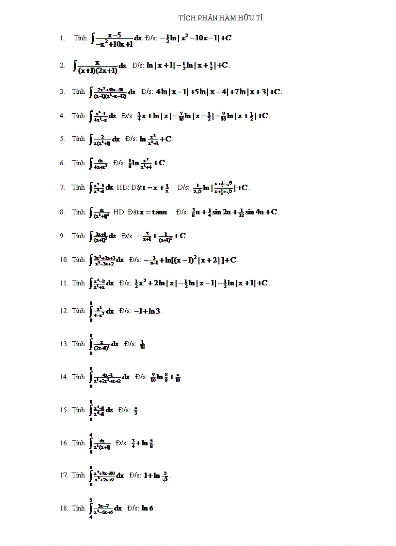 image for page Tích phân hàm hữu tỉ