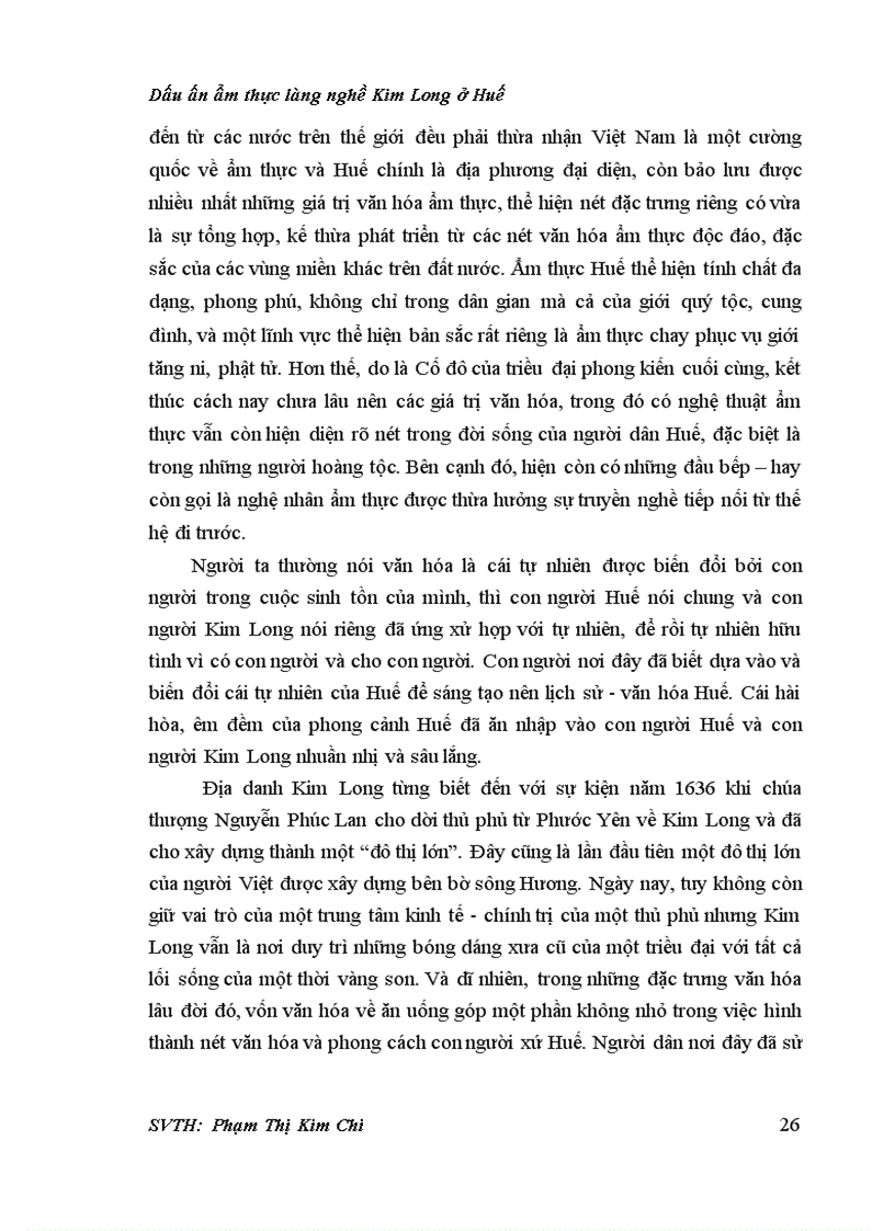 image for page Dấu ấn ẩm thực của làng nghề Kim Long ở Huế